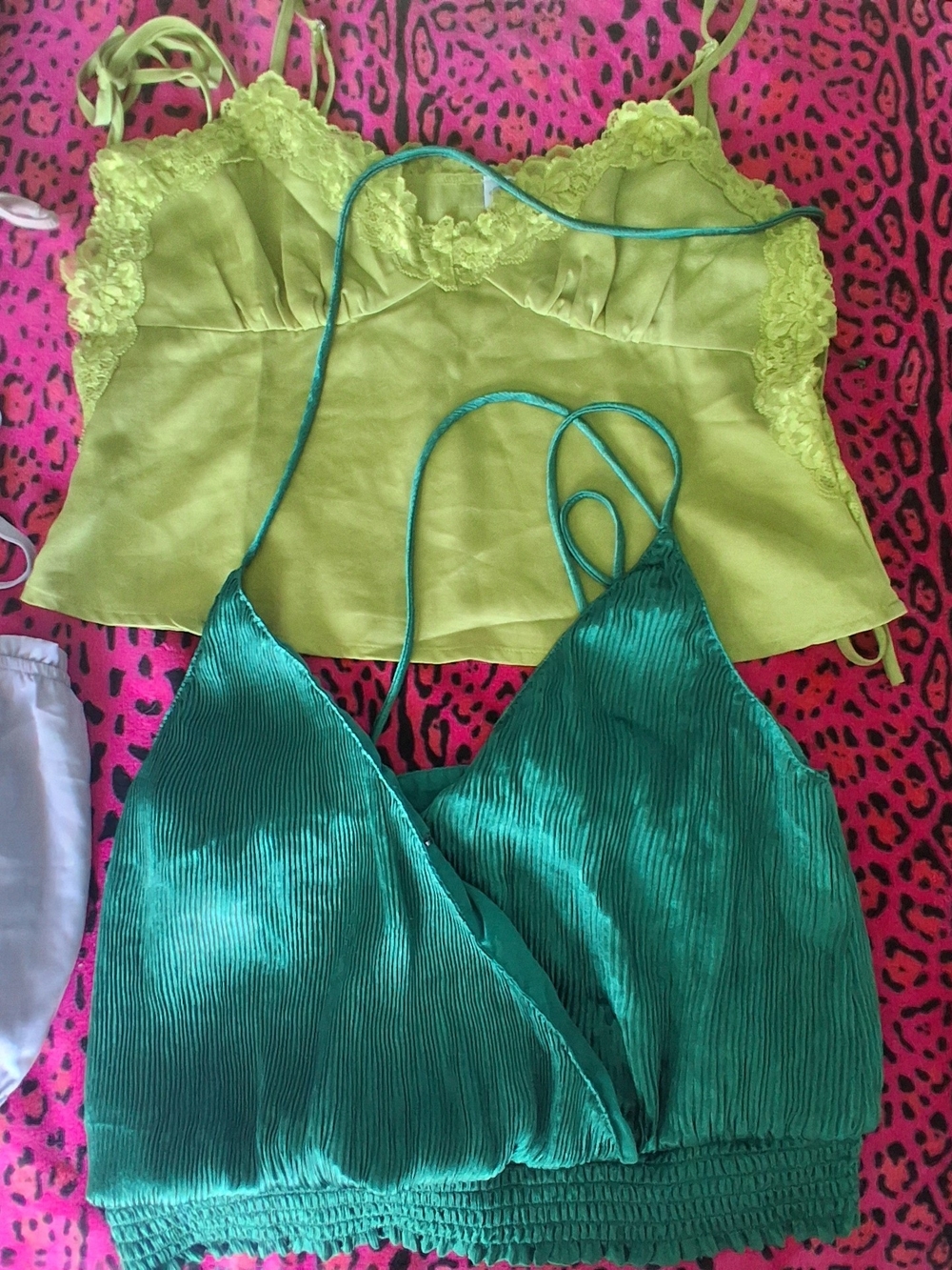 Women's Green & Blue Camisole Bundle Tank Tops END OF SUMMER SALE LOT GIRLS TOPS